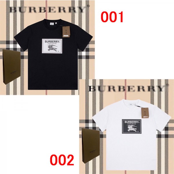 バーバリー 男女兼用 Tシャツ メンズ 半袖 BURBERRY 上着Tシャツ 春服 夏服 服 トップス ゆったり ビッグシルエット グラフィック クルーネック プリント ギフト プレゼント ストリート 春 夏 秋 冬 メンズ