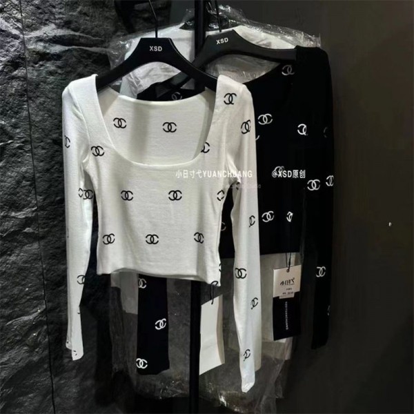 Chanel シャネルブランドtシャツオーバーサイズブランドtシャツ上着カジュアルブランド 服 コピー 激安屋20代 30代40代tシャツ 激安パロディ