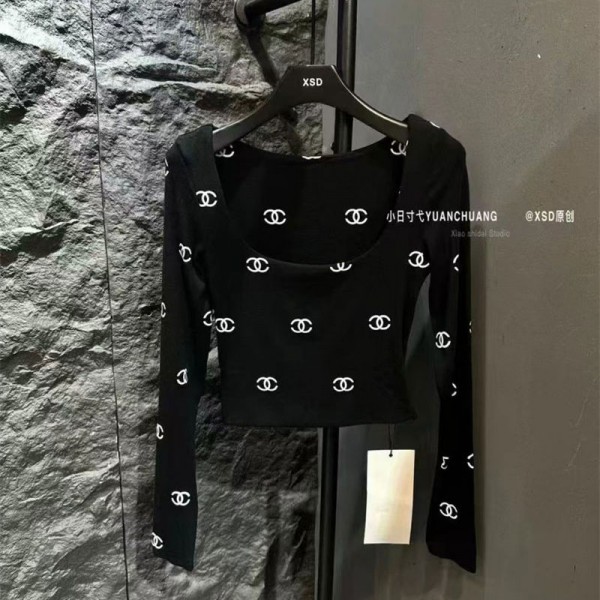 Chanel シャネルブランドtシャツオーバーサイズブランドtシャツ上着カジュアルブランド 服 コピー 激安屋20代 30代40代tシャツ 激安パロディ