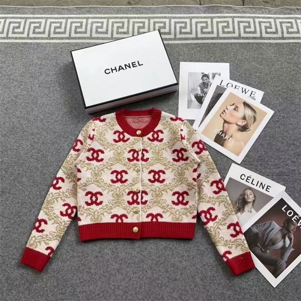 ブランド Chanel シャネル カーディガン レディース Oネック 長袖 春 ゆったり 秋冬 ニット オフィス 厚手  羽織り カットソー トップス トッパ―カ―ディガン 大きいサイズ ゆったり セーター おしゃれ 3カラー ニットカーディガン