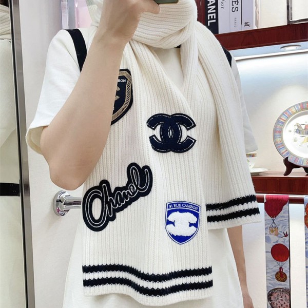 ブランド Chanel マフラー レディース シャネル ストール 大判 厚手 大判ストール 大判マフラー 防寒 暖かい ふわふわ 柔らかい 可愛い 肩掛け フリンジ付き おしゃれ 誕生日 プレゼント 女性 女子 学生 人気 秋冬