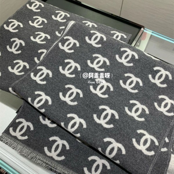 ブランド Chanel 厚手 大判ルーシーストール レディース 大きいサイズ シャネル ストール 秋冬 大判ストール マフラー ココマーク柄 気質 ショール ひざ掛け レディース ユニセックス