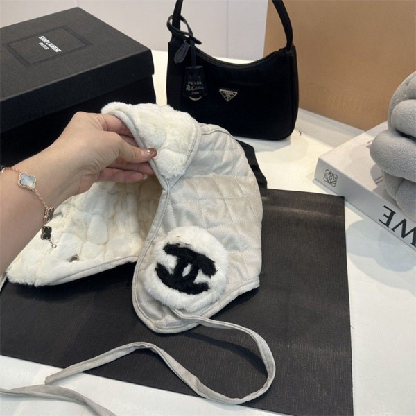 男女兼用 シャネル防寒帽 耳あて 冬 暖かい 防寒防風 耳当て付き CHANEL ブランド 厚手キャップ おしゃれ 大きいサイズ 小顔効果 伸縮性 自転車 バイク 通勤通学 登山 散歩 スキー スノーボード用 