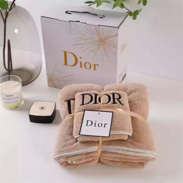 Dior ディオールバスタオル 激安 ハイブランド多用途タオルブランド厚手タオル ハンドタオル 耐洗濯フェイスタオル ブランド 人気