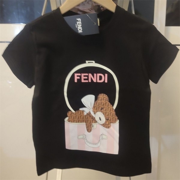 Fendi 半袖Tシャツ フェンディ ブランドtシャツ カットソー コピー 上着 tシャツ ハイブランド 夏tシャツ ブランド かわいい ブランド メンズ 流行り レディース