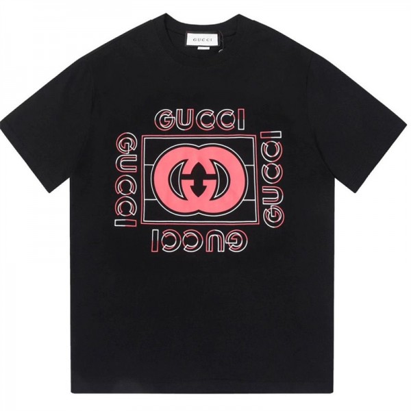 ブランド グッチ Tシャツ 上着 メンズ GUCCI 半袖 夏服 綿 トップス カジュアル ゆったり おしゃれ 丸襟 快適 軽い 柔らかい 大きいサイズ 春 夏 秋 男女兼用