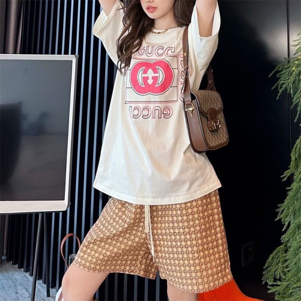 ブランド グッチ Tシャツ 上着 メンズ GUCCI 半袖 夏服 綿 トップス カジュアル ゆったり おしゃれ 丸襟 快適 軽い 柔らかい 大きいサイズ 春 夏 秋 男女兼用