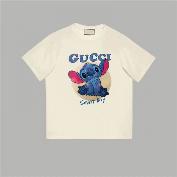 グッチ tシャツ メンズ 半袖 大きい サイズ 綿100% プリント Gucci ブランド 上着 インナーシャツ メンズ 肌着 シャツ クルーネック ティーシャツ 下着 快適 カジュアル ファッション メンズ 服 春 夏 秋 冬