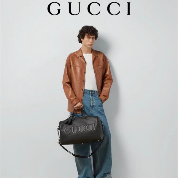 グッチ ブラン ドボストンバッグ メンズ 大容量 GUCCI トラベルバッグ 旅行鞄 旅行バッグ 2way 手提げ 肩掛け 耐久 出張鞄 修学旅行 帰省 メンズ トラベルバッグ 機内持ち込み ゴルフバッグ ショルダーバッグ ハンドバッグ トートバッグ 