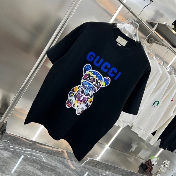 Gucci グッチ ハイブランドtシャツ パロディ レディースメンズ ブランド tシャツ 上着 トップス カジュアル ハイブランド 半袖 tシャツ 男女兼用 ブランドtシャツ 高品質