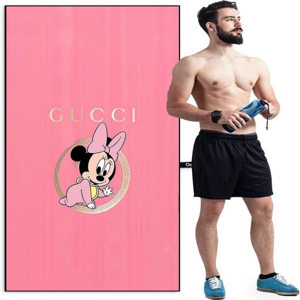 Gucci グッチブランド スポーツタオル メンズ ビーチタオル プールタオル メンズ シャワータオル フェイスタオル 運動タオル ハイブランド 運動タオル ギフト 速乾 柔らか 吸水