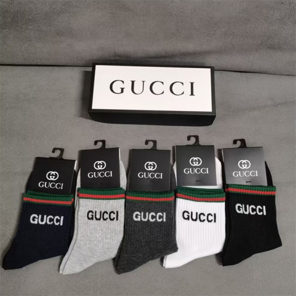 Gucci グッチレディース向け 靴下 かわいい ブランド ストッキング 大人気ブランドミドルソックス 高品質浅口ソックス 女の子好き 韓国