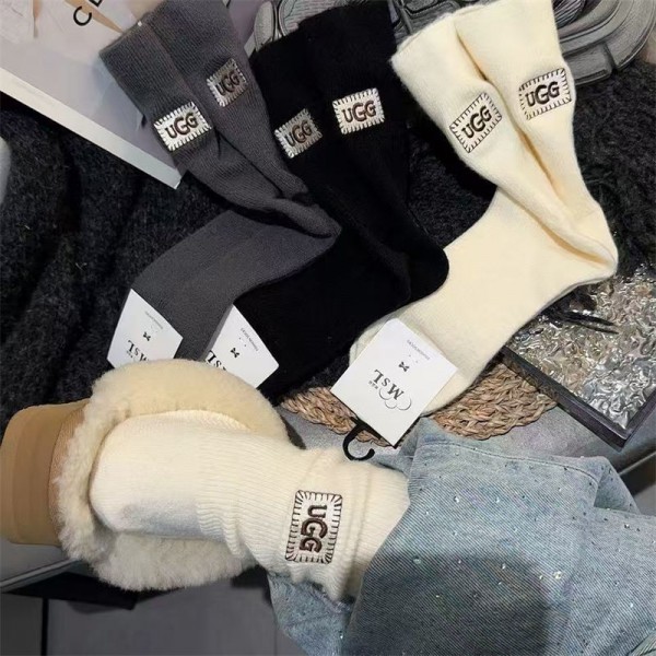 アグ ブランド UGG ソックス 大人気ブランドミドルソックス 高品質上質な コットン ソックス くつしたブランド靴下 男女兼用 ファッション