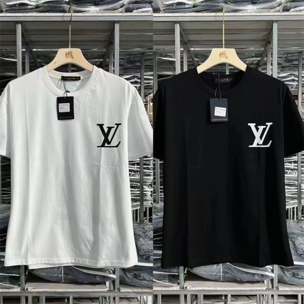 Lv ルイヴィトンブランドtシャツオーバーサイズ夏tシャツブランドかわいい韓国 パチモン 半袖tシャツTシャツカットソーペアカップル