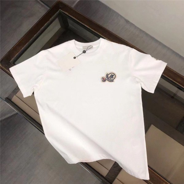 Moncler モンクレール Tシャツ ハイブランド半袖tシャツ 上着 トップス オーバーサイズ ブランド 服 コピー 激安屋 Tシャツ カットソー ペアカップル  