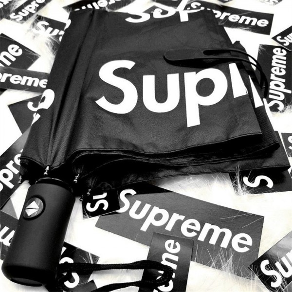 Supreme シュプリームブランド傘 晴雨傘 オシャレ高級  uvカット男女 おしゃれ日傘 軽量 大型 定番プリント柄 晴雨兼用 男女通用 高品質 人気ショート 紫外線防止 シンプル