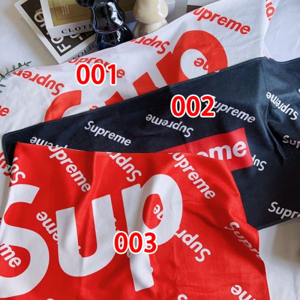 Supreme シュプリームビーチバスタオル 激安メンズフェイスタオル 運動タオルハイブランドシャワータオル 大幅 吸水タオルハイブランド タオル ギフト