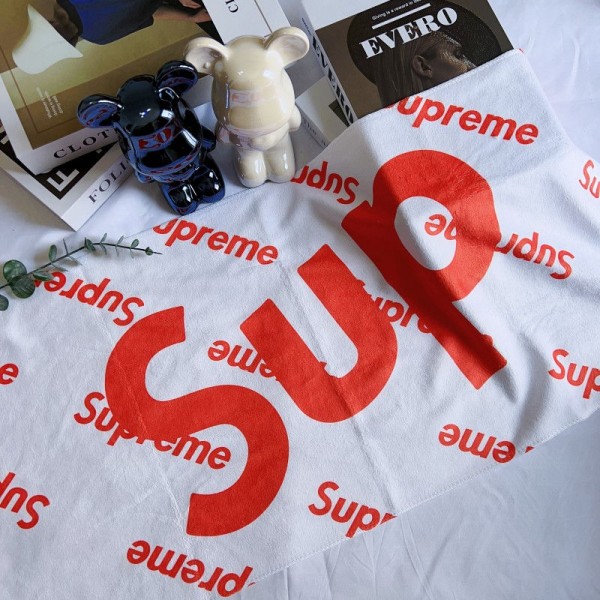 Supreme シュプリームビーチバスタオル 激安メンズフェイスタオル 運動タオルハイブランドシャワータオル 大幅 吸水タオルハイブランド タオル ギフト