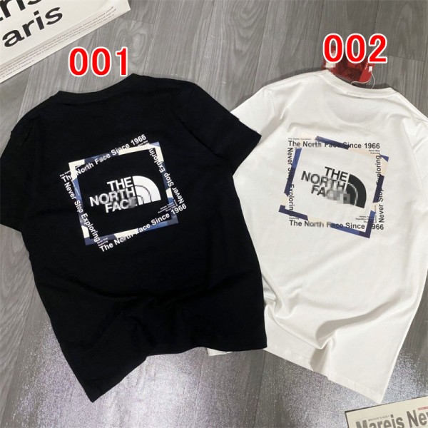 ハイブランド The North Face Tシャツ上着 綿シャツ ゆったり ザノースフェイス 半袖シャツ 高品質 プリントtシャツ 女の子 トップス 柔らかい 快適 服 春夏 秋に対応 男女兼用