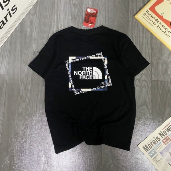 ハイブランド The North Face Tシャツ上着 綿シャツ ゆったり ザノースフェイス 半袖シャツ 高品質 プリントtシャツ 女の子 トップス 柔らかい 快適 服 春夏 秋に対応 男女兼用