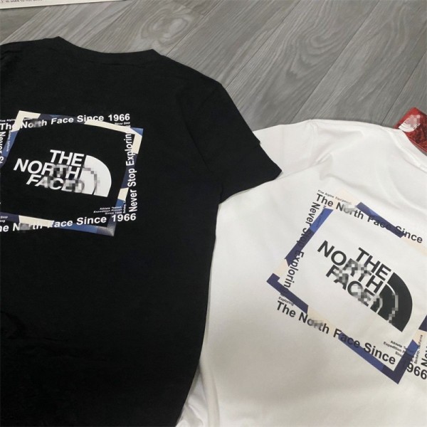 ハイブランド The North Face Tシャツ上着 綿シャツ ゆったり ザノースフェイス 半袖シャツ 高品質 プリントtシャツ 女の子 トップス 柔らかい 快適 服 春夏 秋に対応 男女兼用