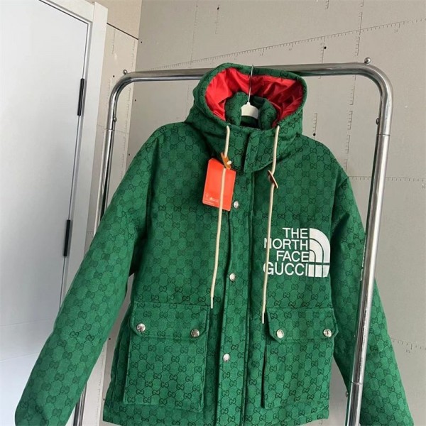 ザノースフェイス＆Gucci ブランドダウンジャケット メンズ 中綿いり ダウンコート 大きいサイズ THE NORTH FACE＆グッチ 冬服メンズ 防風 防寒 軽量 暖かい 厚手 アウター チャック付き アウトドア バイク 通勤通学 冬作業 防寒着 カジュアル おしゃれ M - 5XL